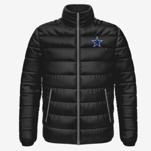 Dallas Cowboys Men's Full Zip Puffer Jacket Winter Coat NWT
